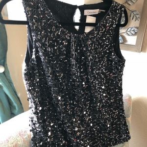 💜CALVIN KLEIN💜 Sequined Tank Top-NWOT